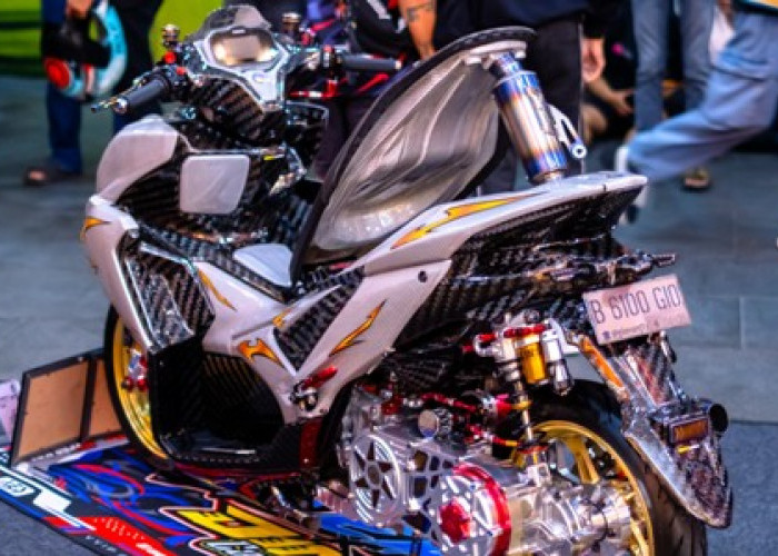Modifikasi AEROX ALPHA Gaya Cyber Futuristic Ala Gundam Sukses Curi Perhatian di Event GTA 2025