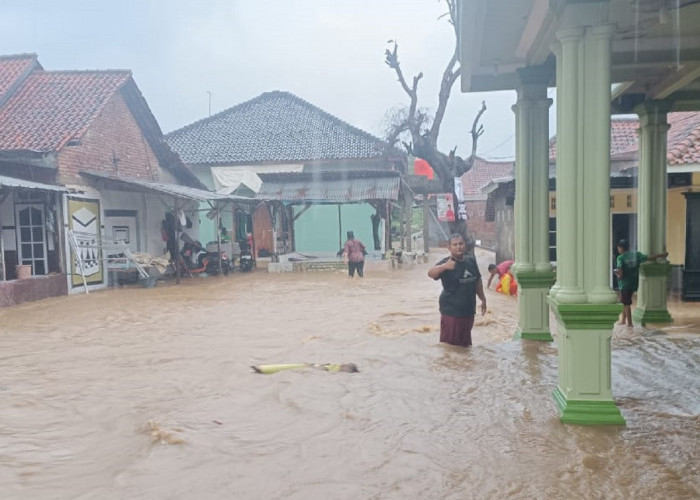 Hujan Deras, Sejumlah Desa di Kecamatan Mundu Cirebon Diterjang Banjir