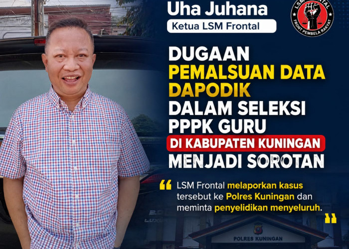 Dugaan Pemalsuan Data Dapodik, LSM Frontal Kuningan Lapor Polisi
