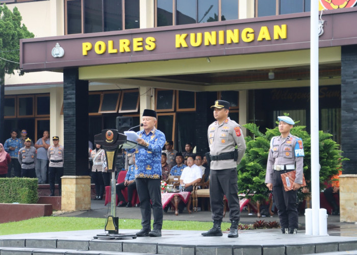 Supaya Natal dan Tahun Baru Aman, Polres Kuningan Kerahkan 584 Personel Gabungan