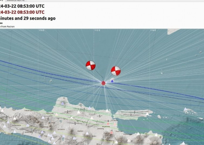 Gempa Laut Jawa Hari Ini, Sudah 22 Kali Aktivitas Kegempaan, Pusat di Bawean, Dirasakan Cirebon - Indramayu