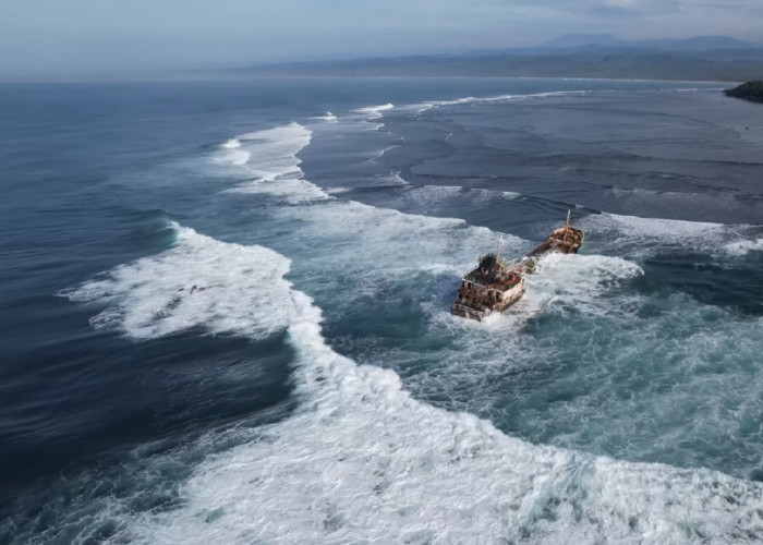 Misteri dari Laut di Hutan Sancang, Sudah 3 Kapal Besar Kandas, Langsung Menghadap Samudera Hindia