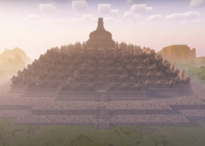 Wow! Kreator Baww Dapat Tiket Gratis Candi Borobudur Seumur Hidup Usai Bangun Versi Minecraft dalam 100 Jam