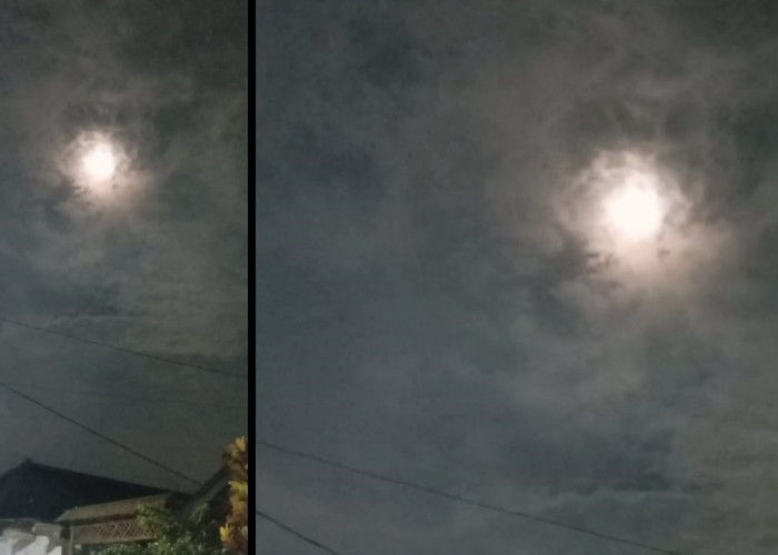 Warga Kuningan Iseng Rekam Bulan, Ternyata Sedang Berlangsung Fenomena Supermoon