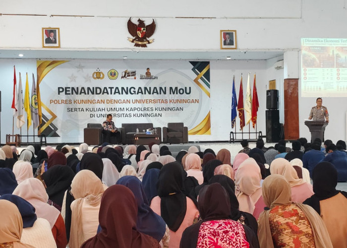 Kuliah Umum di Uniku, Kapolres Kuningan Tekankan Keamanan