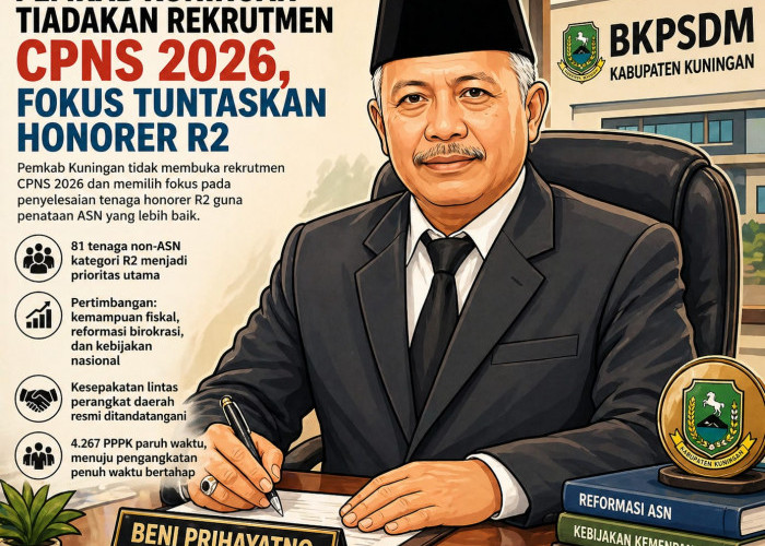 Pemkab Kuningan Tiadakan Rekrutmen CPNS 2026, Fokus Tuntaskan Honorer R2