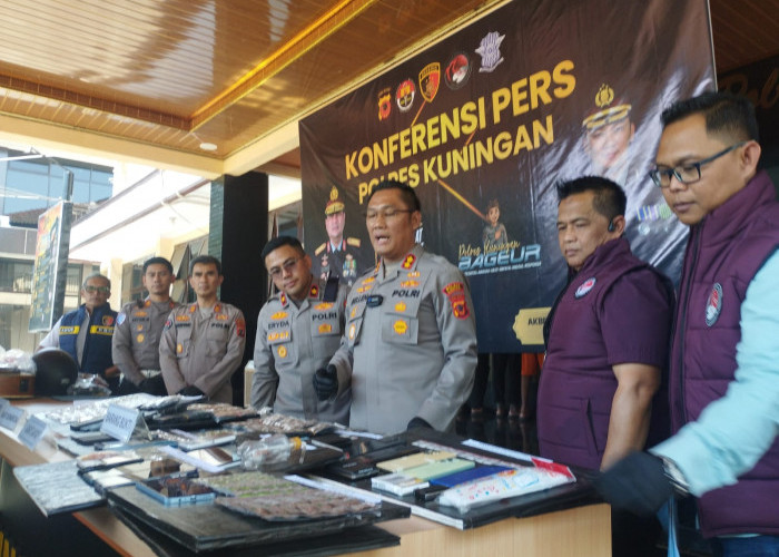 Polisi Ungkap 12 Perkara Narkotika di Kuningan, Amankan 22 Tersangka
