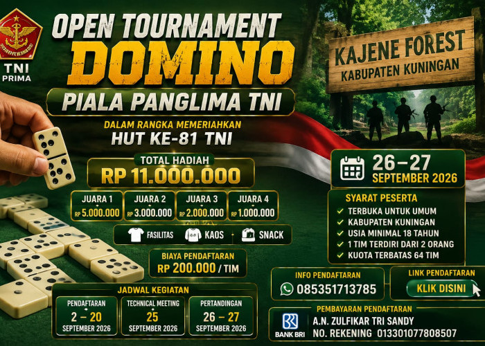 Turnamen Domino Kuningan Berhadiah Rp11 Juta, Cek Jadwalnya