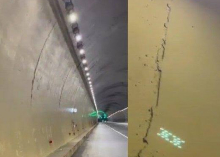 3 Kali Gempa Sumedang 31 Desember 2023, Bikin Dinding Terowongan Tol Cisumdawu Retak, Lalu Lintas Masih Aman