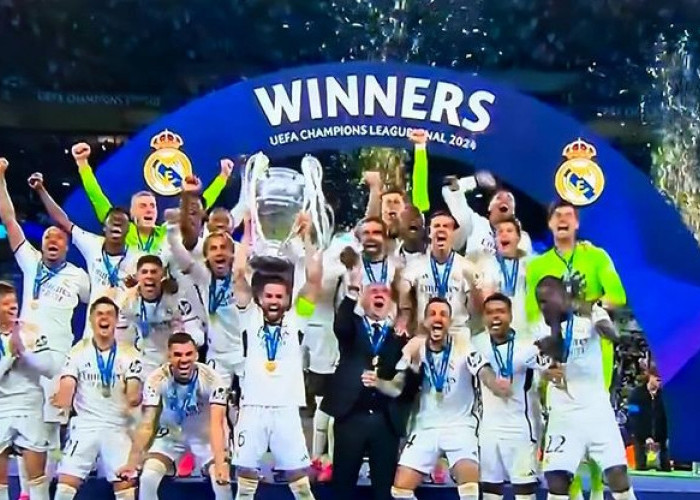 Real Madrid Raih Gelar Juara ke-15 Liga Champions Setelah Kalahkan Borussia Dortmund 2-0 di Wembley 