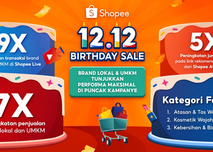 Shopee 12.12 Birthday Sale: Brand Lokal dan UMKM, Alami Lonjakan Penjualan Hingga 7 Kali Lipat!