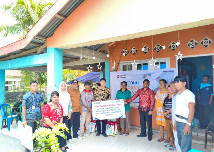 Tanggap Bencana Gempa Poso, BRI Peduli Salurkan Bantuan Bagi Korban Terdampak