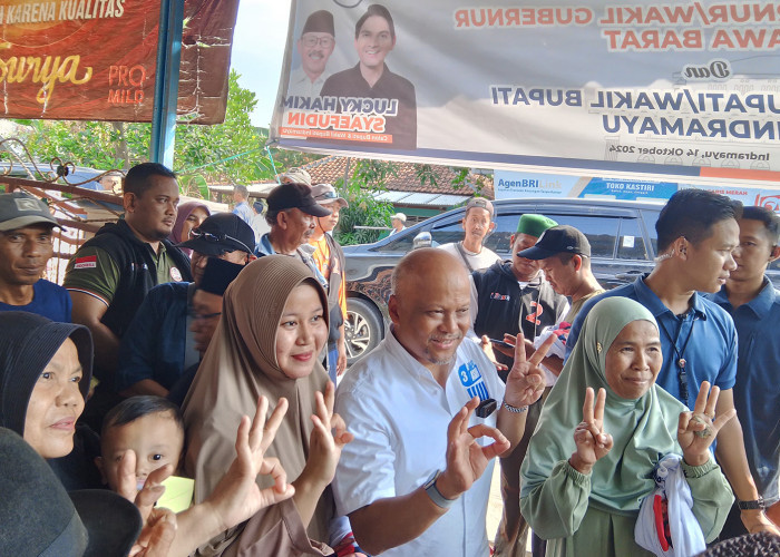 Kampanye Bareng di Indramayu, Lucky Hakim dan Ilham Habibie Tegaskan Komitmen Bangun Wilayah Industri 