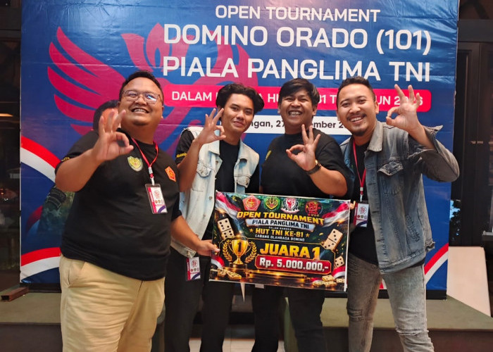Harvest Domino Club Juara Turnamen Orado Panglima TNI di Kuningan