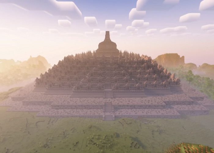 Bandung Bondowoso Versi Digital, Bangun Candi Borobudur dalam 100 Jam di Minecraft Survival