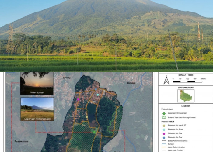 Sawah Hijau, Gunung Ciremai dan Sunset Memikat, Ini Pesona Desa Cidahu Pasawahan