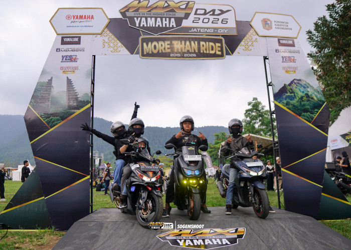 Ribuan Bikers Bersatu di Tawangmangu, MAXI Yamaha Day 2026 Jadi Pesta Kebersamaan Pengguna MAXI Jawa Tengah