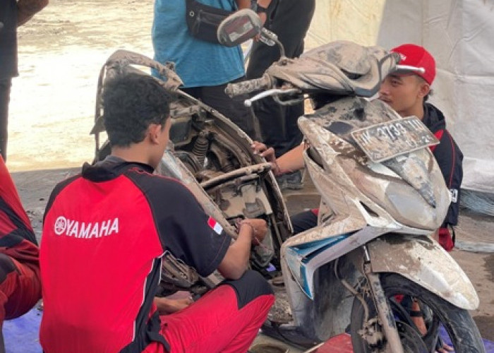 Yamaha Peduli, Hadirkan Posko Yamaha untuk Bali Tuk Berikan Servis Gratis Bagi Warga Terdampak Banjir