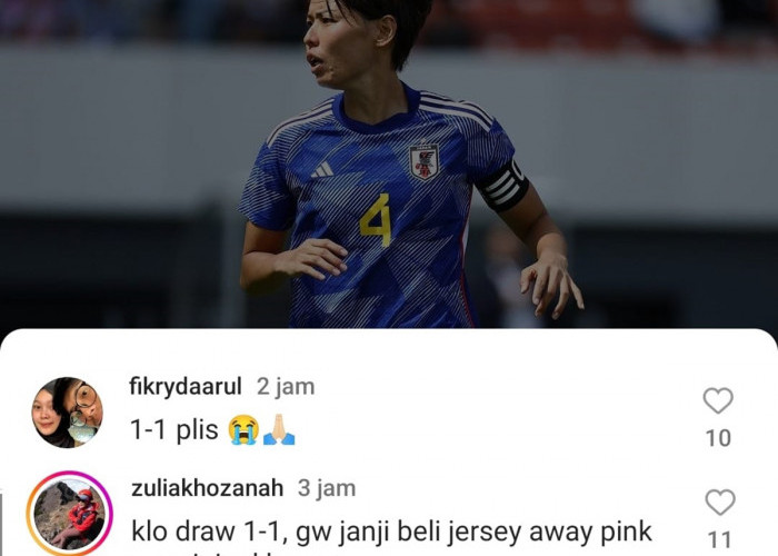 KOCAK! Netizen Indonesia Serbu Instagram Timnas Jepang, Minta Pertandingan Berakhir Imbang: 1-1 Plis
