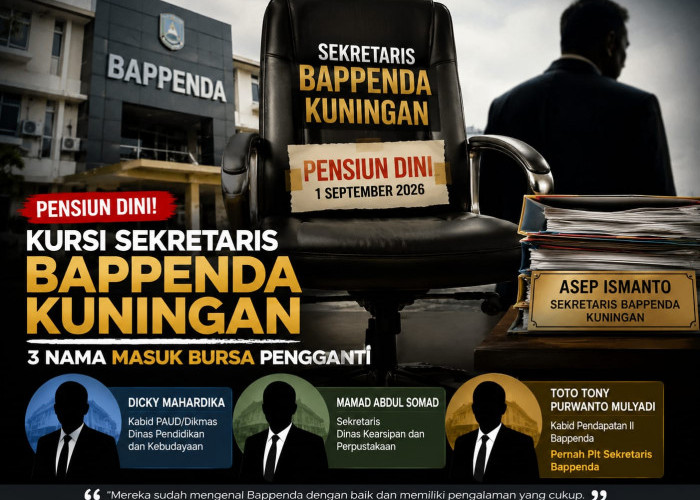 Sekretaris Bappenda Kuningan Pensiun Dini, 3 Pejabat Ini Masuk Bursa Pengganti Asep Ismanto