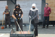 Tak Bersisa! Sabu, Ekstasi dan Ribuan Obat Keras Dimusnahkan Kejari Kuningan
