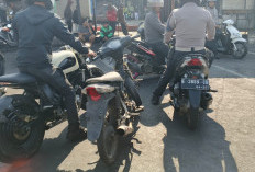 Razia Knalpot Brong di Pasar Kelapa Gunung, Polisi Amankan 30 Pelanggar