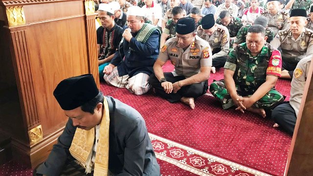 Hadapi Pelantikan, TNI-Polri Doa Bersama