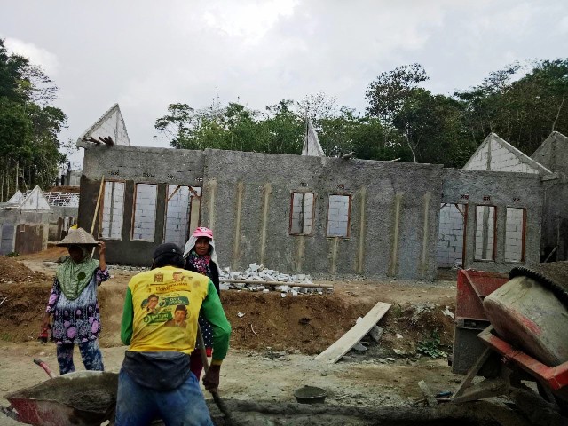 Pembangunan Rumah Korban Bencana Alam Mirip Kompleks Perumahan