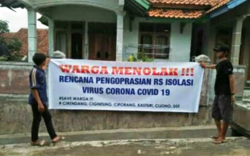 Warga Ciharendong Tolak Eks RSCI Jadi Rujukan Covid-19