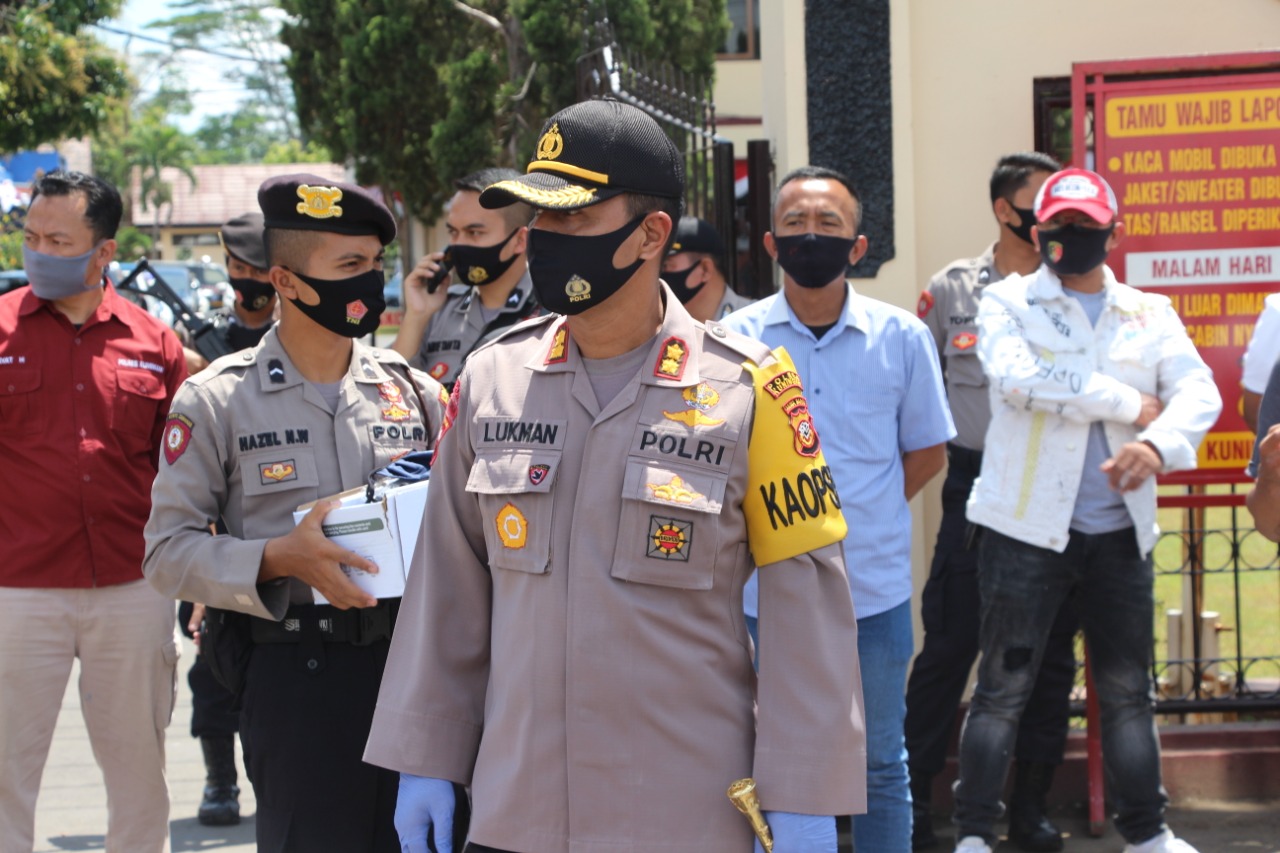 Kampanye 3 M Berlanjut, Polres Kuningan Bidik Pusat Keramaian