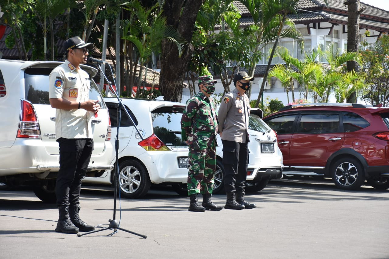 Wabup Edo Pimpin Apel Gabungan Operasi Yustisi