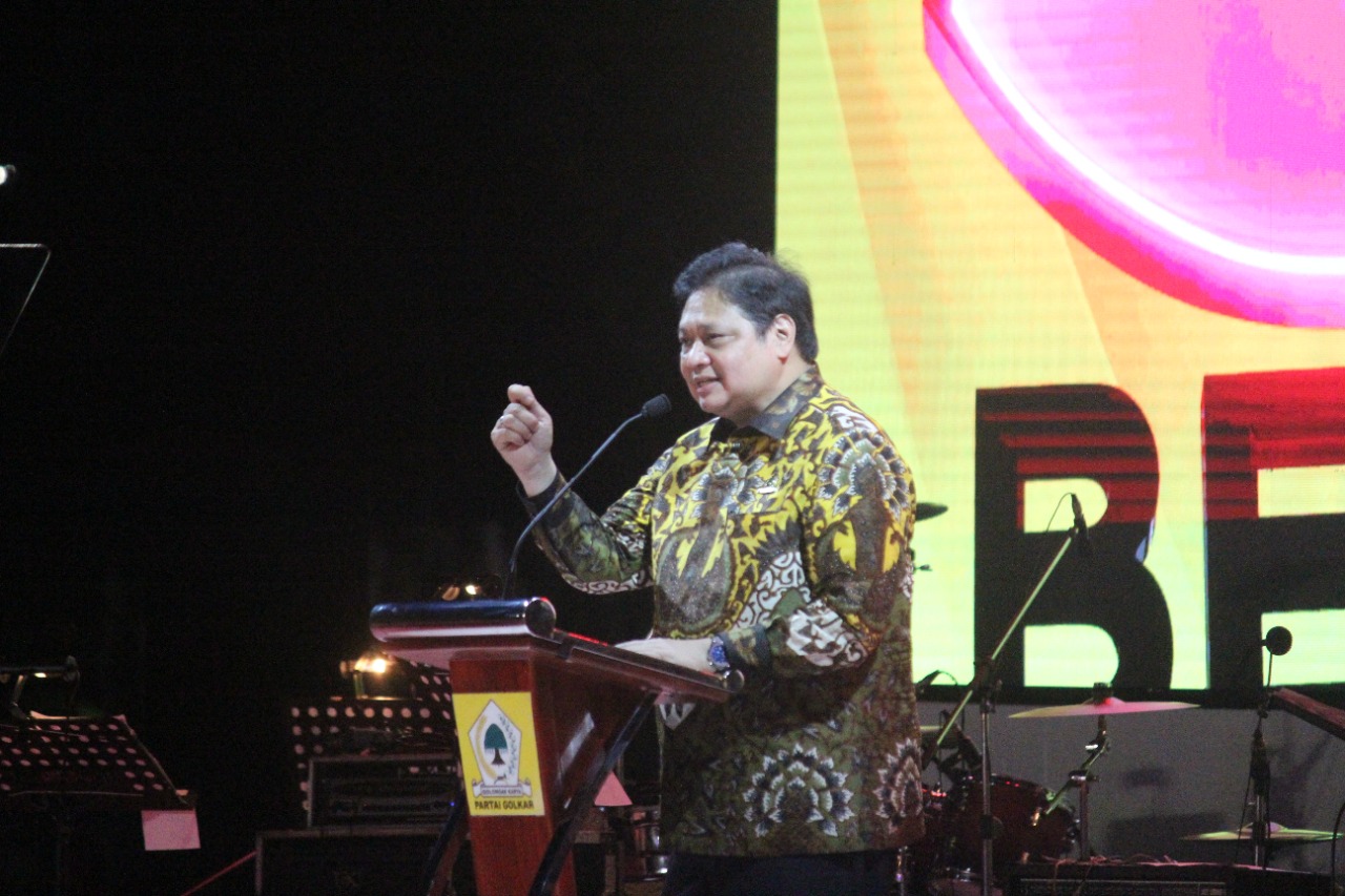 Pidato HUT ke-57 Golkar, Airlangga: 2024 Kita Harus Menang