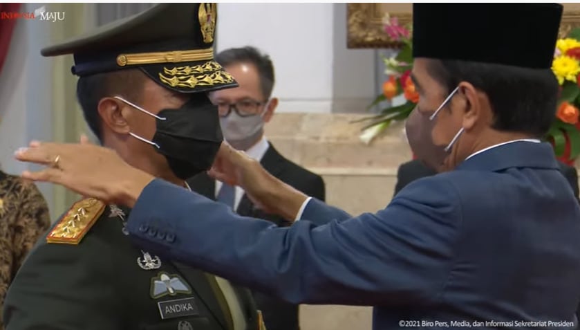 Jenderal Andika Perkasa Dilantik Jadi Panglima TNI
