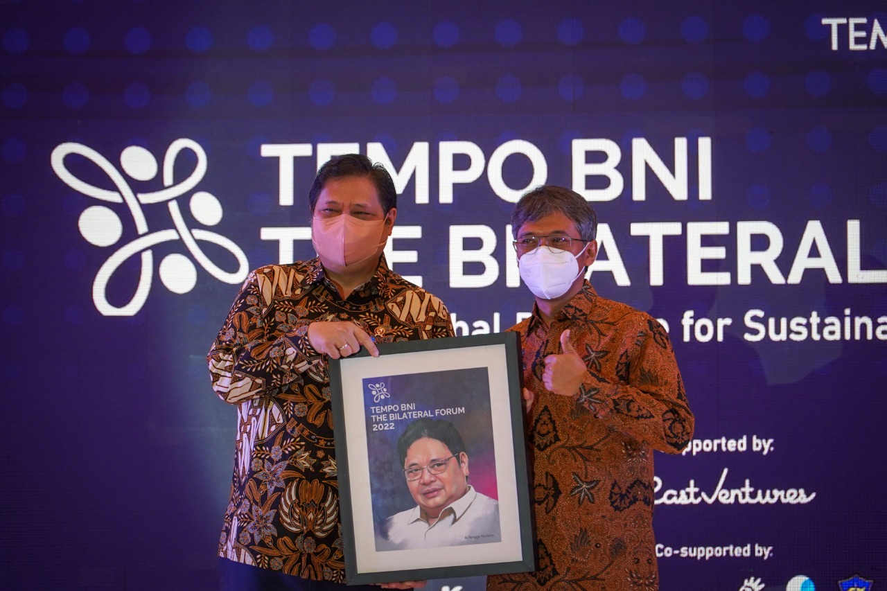 Hadiri Tempo-BNI The Bilateral Forum 2022, Menko Airlangga Sebut Tantangan Besar Majukan Perekonomian Indonesi